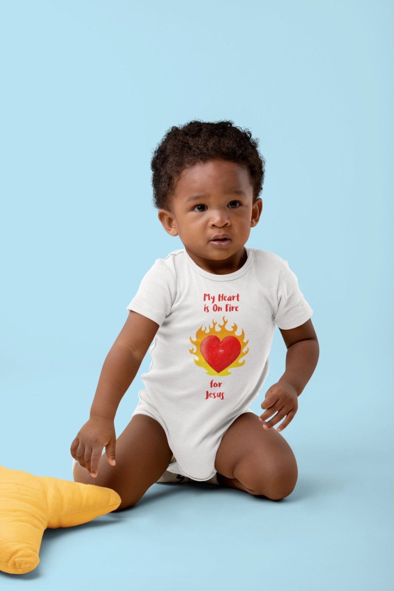Heart On Fire - Baby’s Romper - Trini-T Ministries