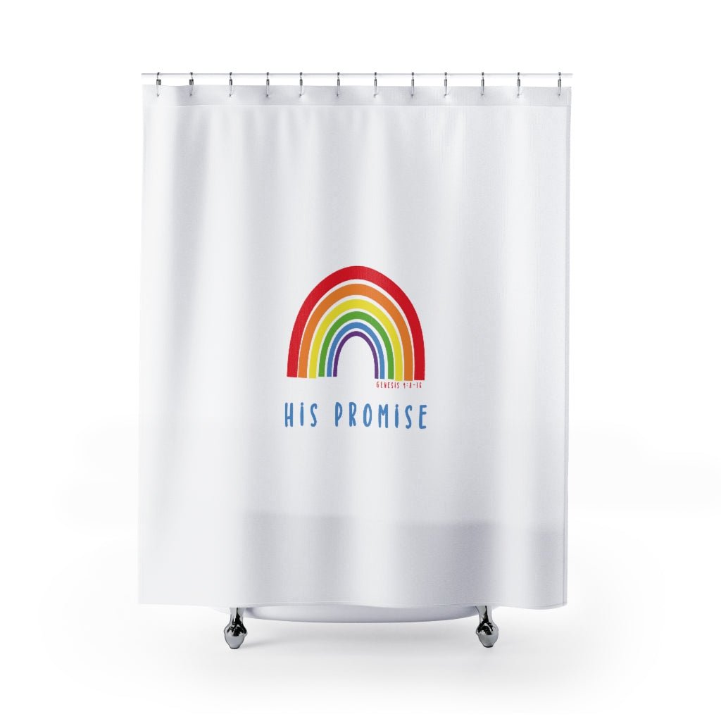 His Promise - Shower Curtain -  71" × 74" -  Trini-T Ministries