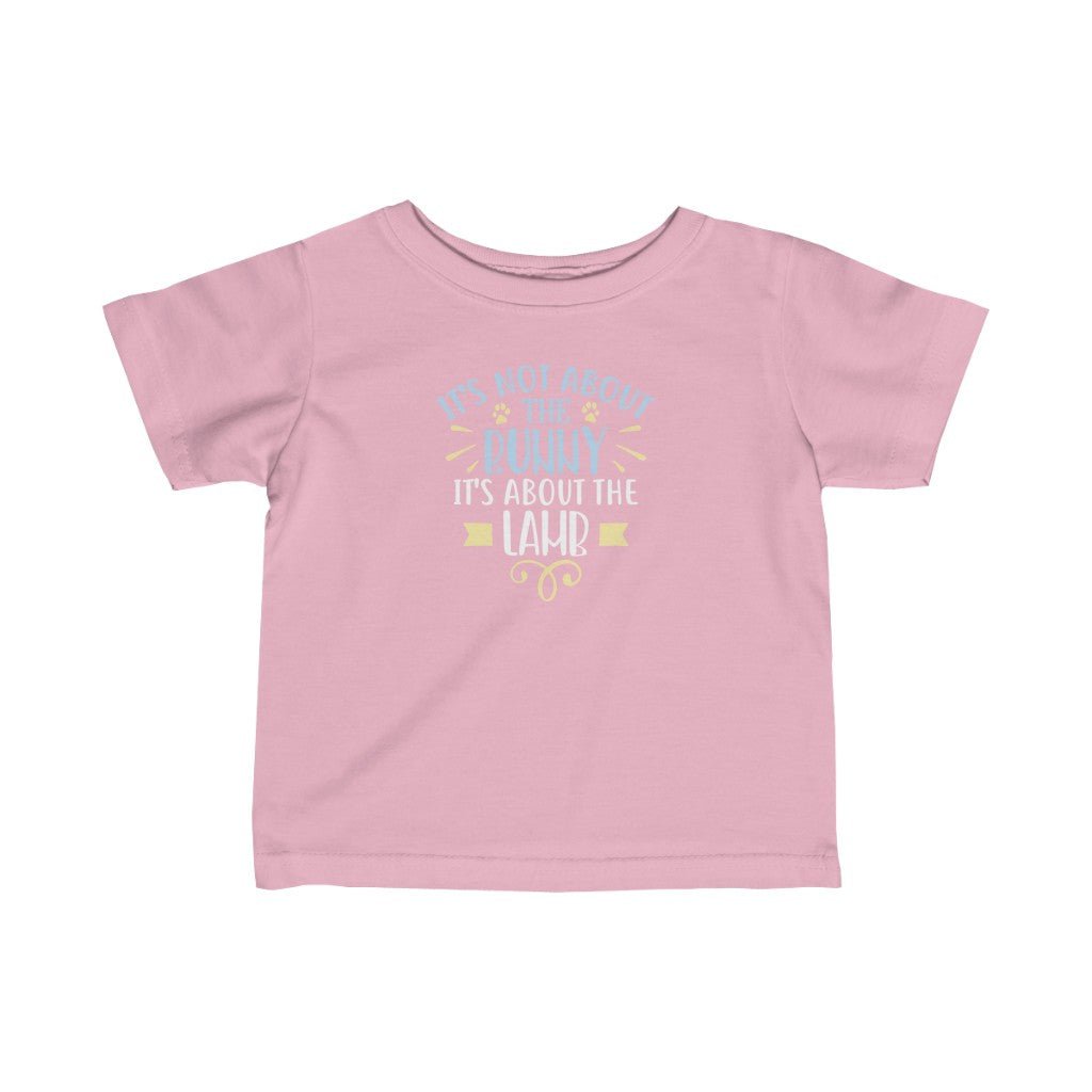 It's About The Lamb - Baby's T -  Light Blue / 12M, Heather / 12M, Pink / 12M, White / 12M, Heather / 18M, Light Blue / 18M, Pink / 18M, White / 18M, Heather / 24M, Light Blue / 24M -  Trini-T Ministries