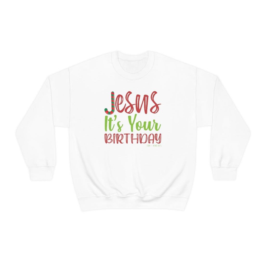 Jesus' Birthday - Sweatshirt -  S / Red, M / Red, L / Red, XL / Red, 2XL / Red, 3XL / Red, S / Black, M / Black, L / Black, XL / Black -  Trini-T Ministries