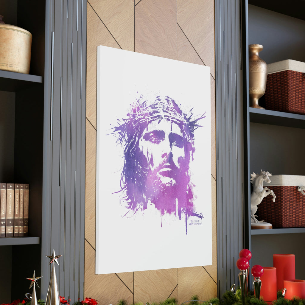 Jesus Crown of Thorns - Canvas -  32″ x 48″ / Premium Gallery Wraps (1.25″), 5″ x 7″ / Premium Gallery Wraps (1.25″), 18″ x 24″ / Premium Gallery Wraps (1.25″) -  Trini-T Ministries
