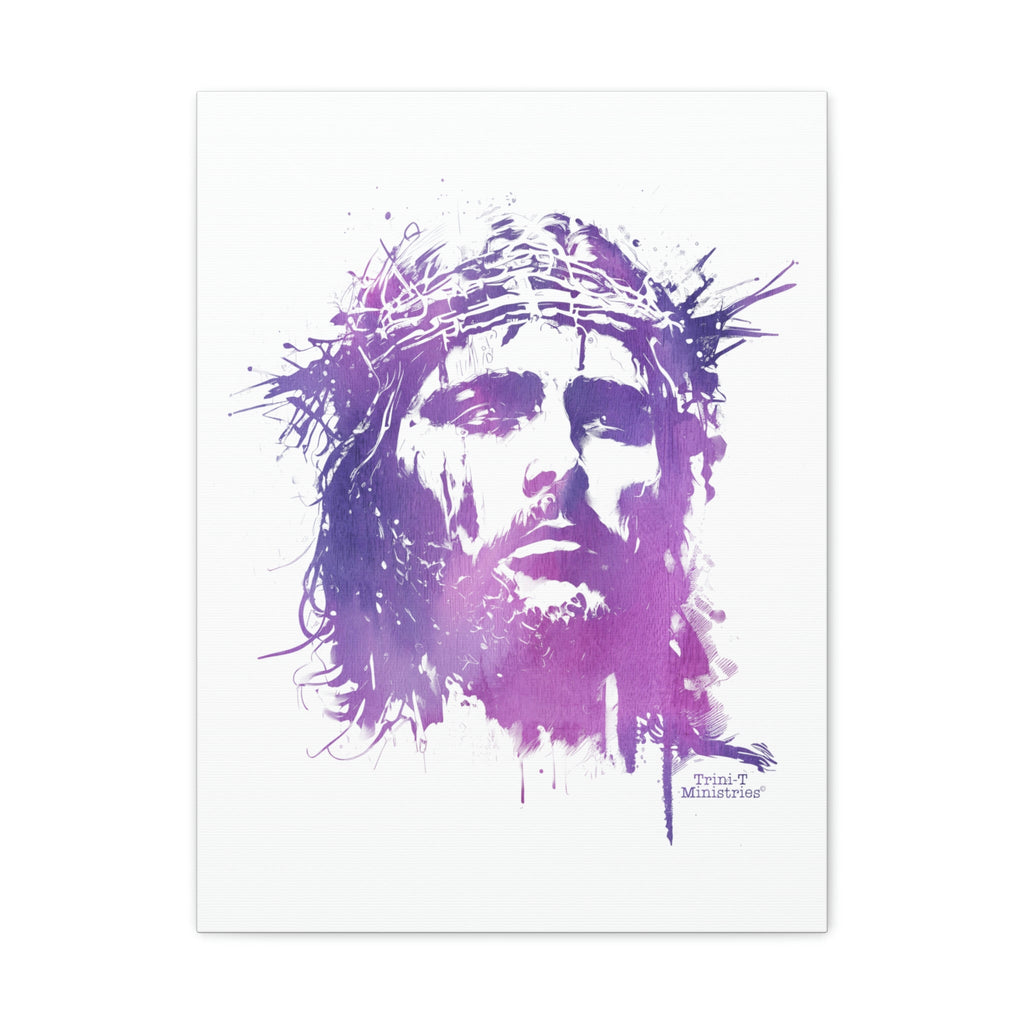 Jesus Crown of Thorns - Canvas -  32″ x 48″ / Premium Gallery Wraps (1.25″), 5″ x 7″ / Premium Gallery Wraps (1.25″), 18″ x 24″ / Premium Gallery Wraps (1.25″) -  Trini-T Ministries