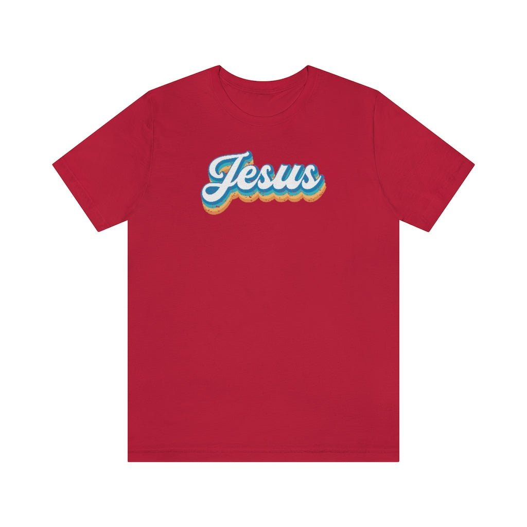 Jesus - Men's T -  Red / S, Red / M, Red / L, Red / XL, Red / 2XL, Red / 3XL, Black / S, Navy / S, Pink / S, White / S -  Trini-T Ministries