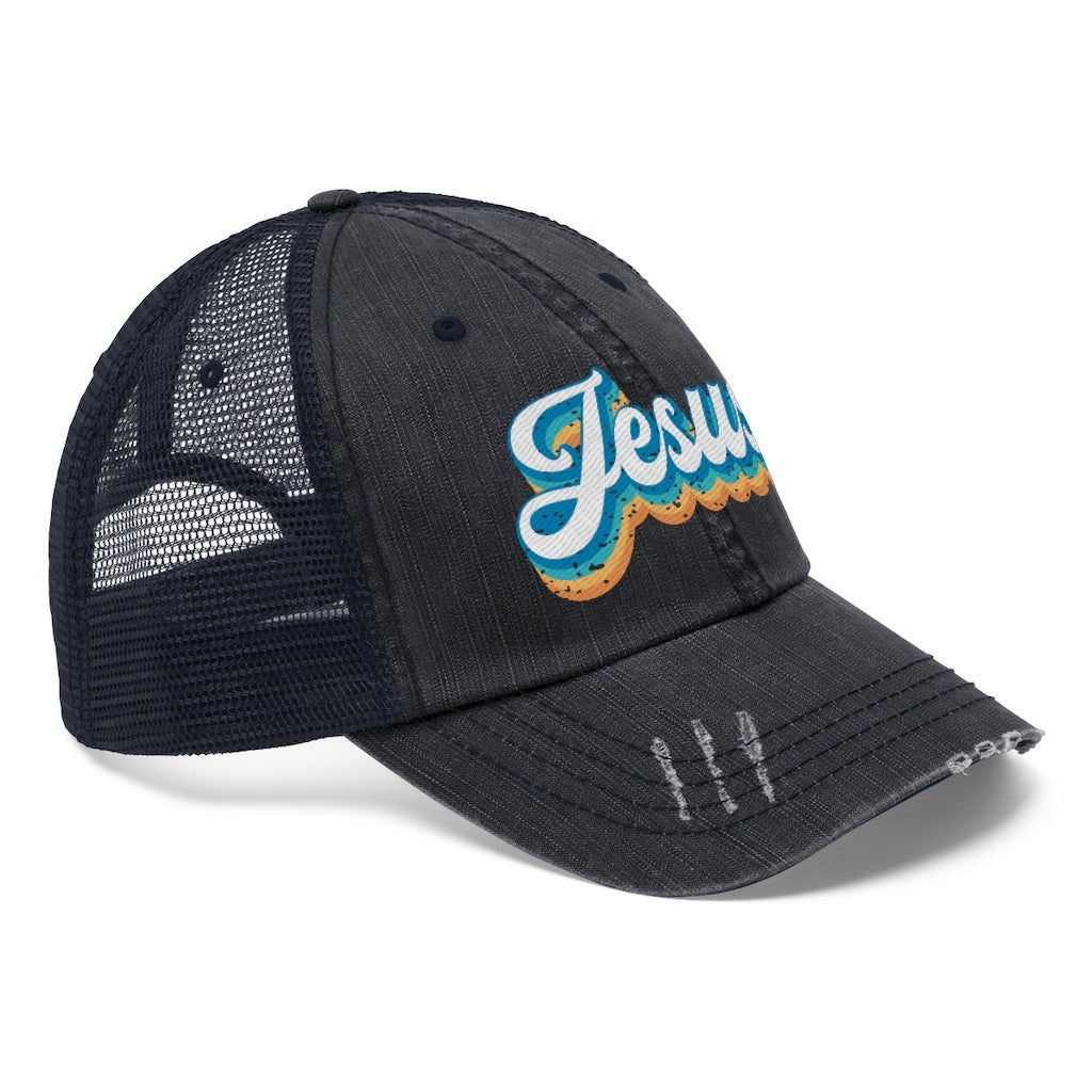 Jesus - Trucker Hat -  True Navy / One size, Black / One size -  Trini-T Ministries