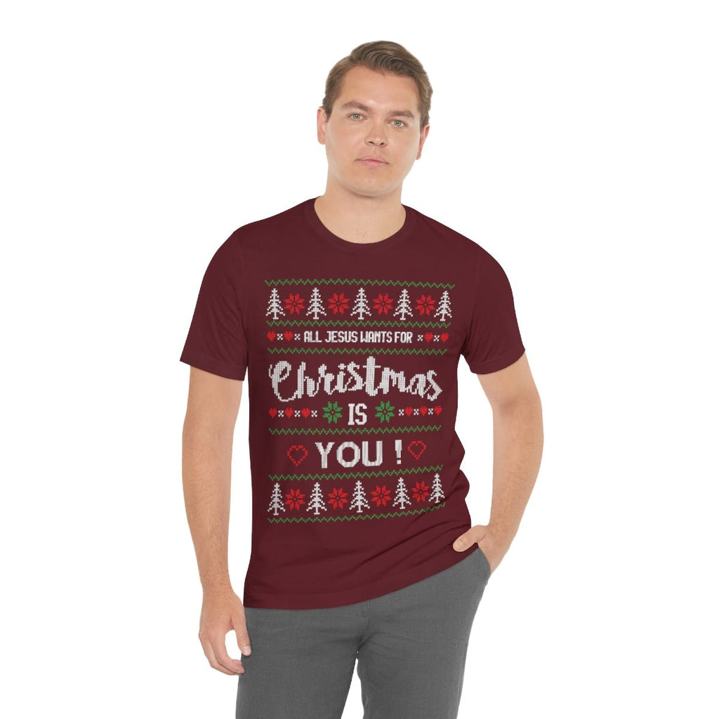 Jesus Wants You - Ugly Sweater T - Trini-T Ministries