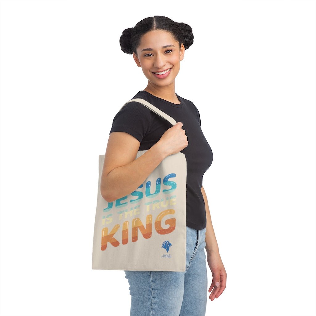 King Jesus - Canvas Tote Bag -  Natural / One size -  Trini-T Ministries