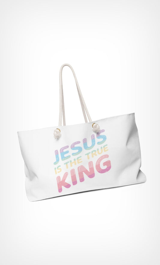 King Jesus - Pastel - Weekender Tote Bag - Trini-T Ministries