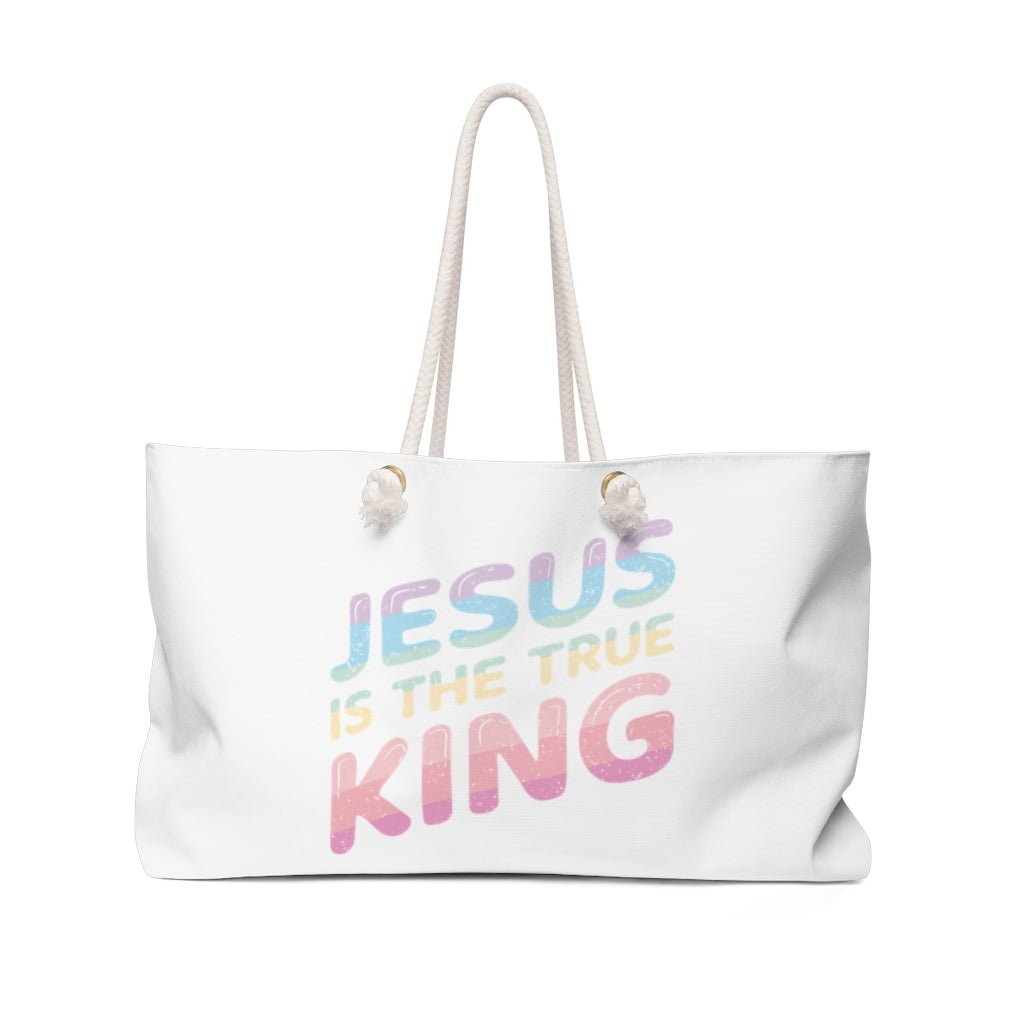 King Jesus - Pastel - Weekender Tote Bag - Trini-T Ministries