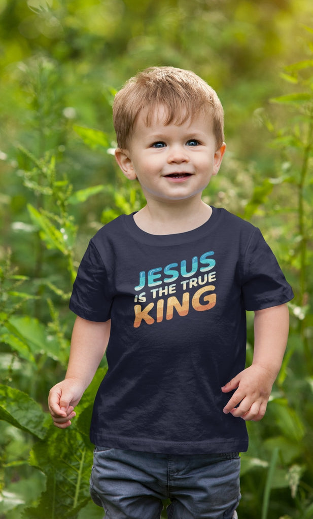 King Jesus - Toddler's T -  Black / 2, Black / 3, Black / 4, Black / 5/6, Navy / 2, Navy / 3, Navy / 4, Navy / 5/6, Hot Pink / 2, Hot Pink / 3 -  Trini-T Ministries