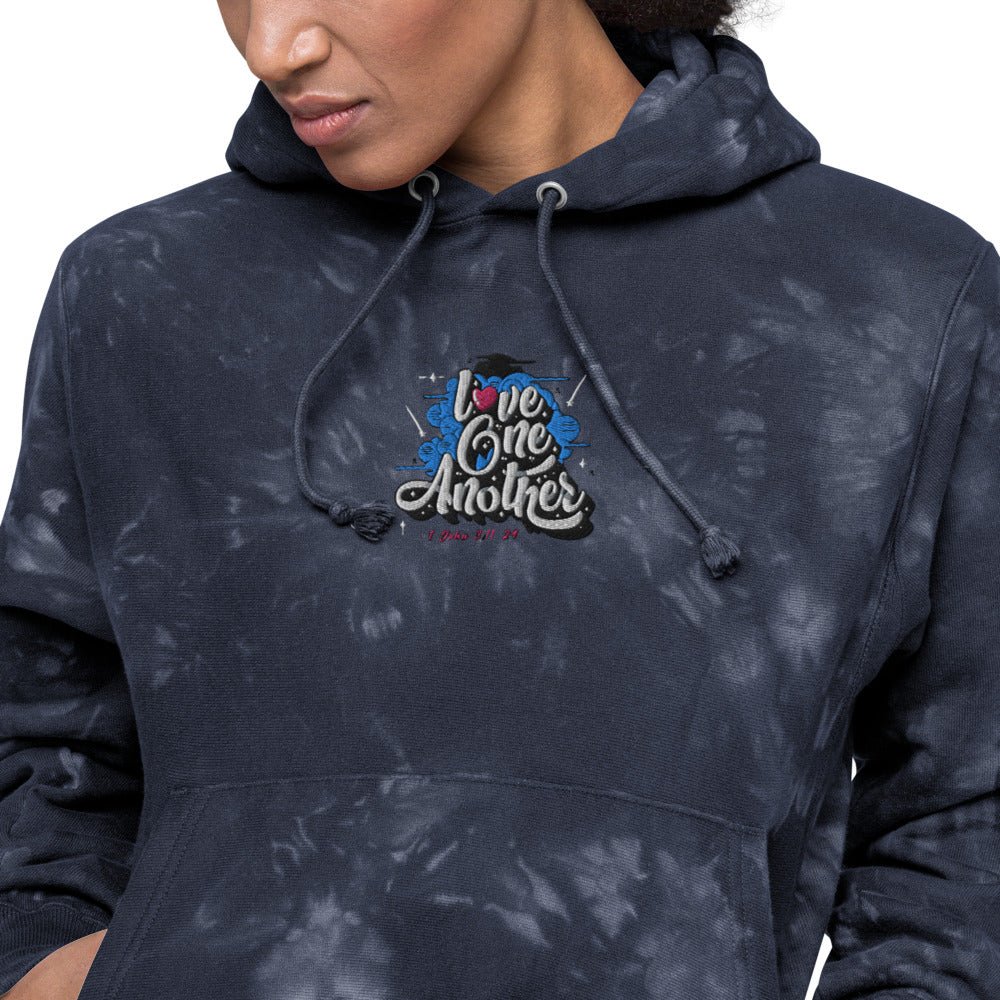 Love One Another - Women’s Champion Hoodie - Trini-T Ministries