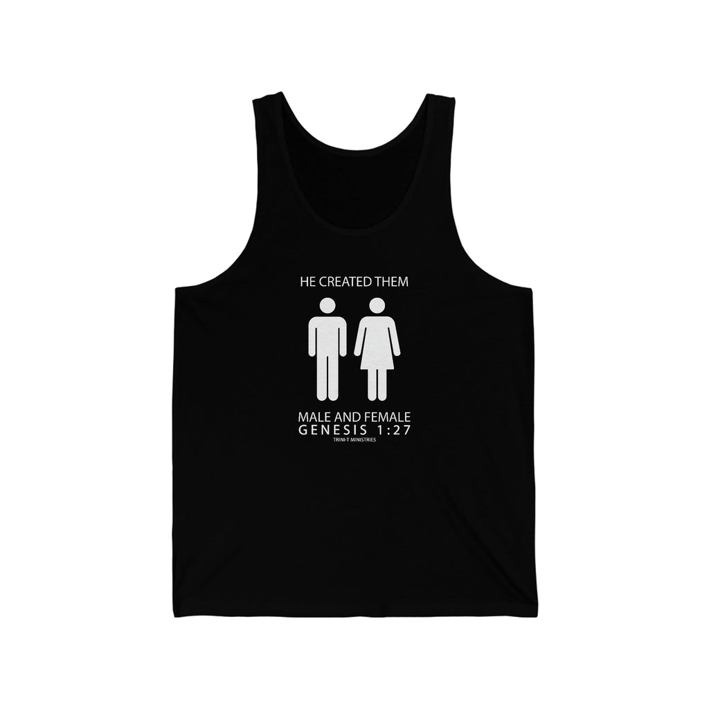 Male and Female - Tank -  XS / Navy, S / Navy, M / Navy, L / Navy, XL / Navy, 2XL / Navy, XS / Black, XS / White, S / Black, S / White -  Trini-T Ministries