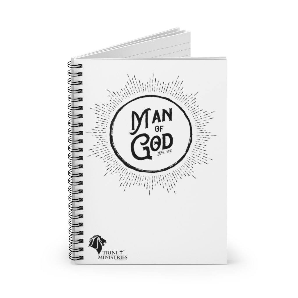 Man of God - Notebook *USA Only* -  Spiral Notebook -  Trini-T Ministries