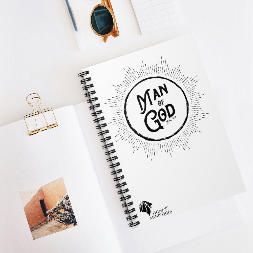 Man of God - Notebook *USA Only* -  Spiral Notebook -  Trini-T Ministries