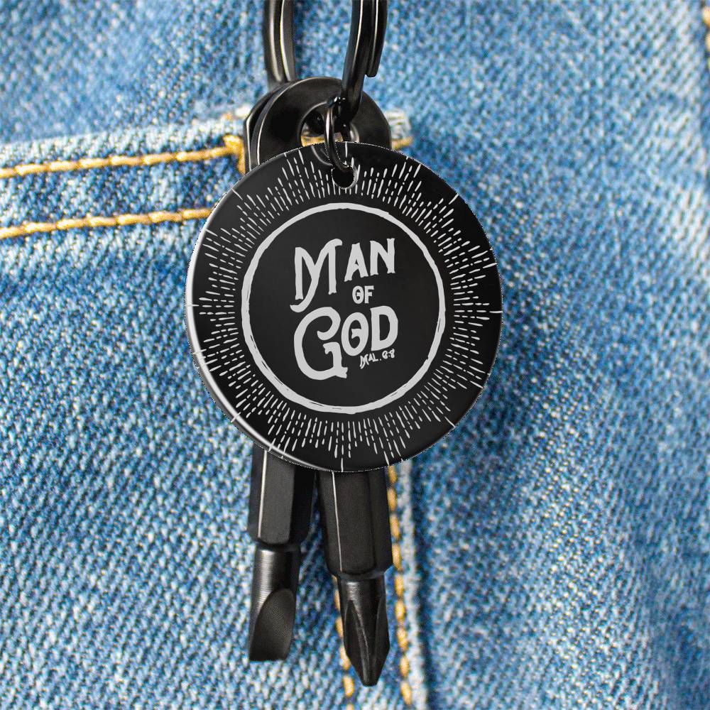 Man of God - Screwdriver Keychain - Trini-T Ministries