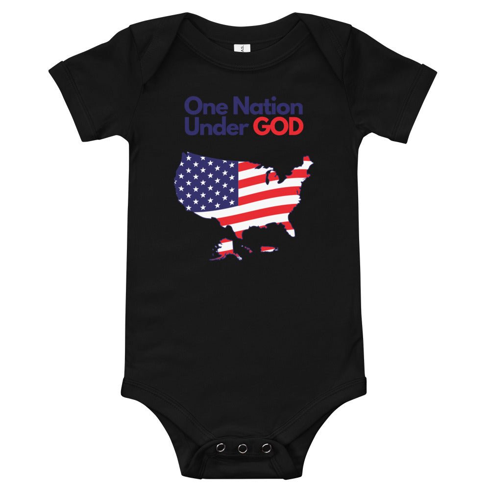 One Nation Under God - Baby’s Romper - Trini-T Ministries