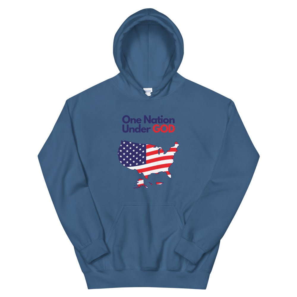 One Nation Under God - Hoodie - Trini-T Ministries