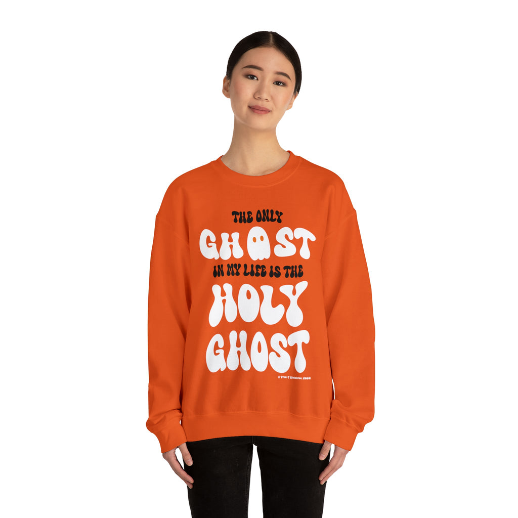 Only Holy Ghost - Sweatshirt -  S / Orange, S / Black, M / Orange, M / Black, L / Orange, L / Black, XL / Orange, XL / Black, 2XL / Orange, 2XL / Black -  Trini-T Ministries