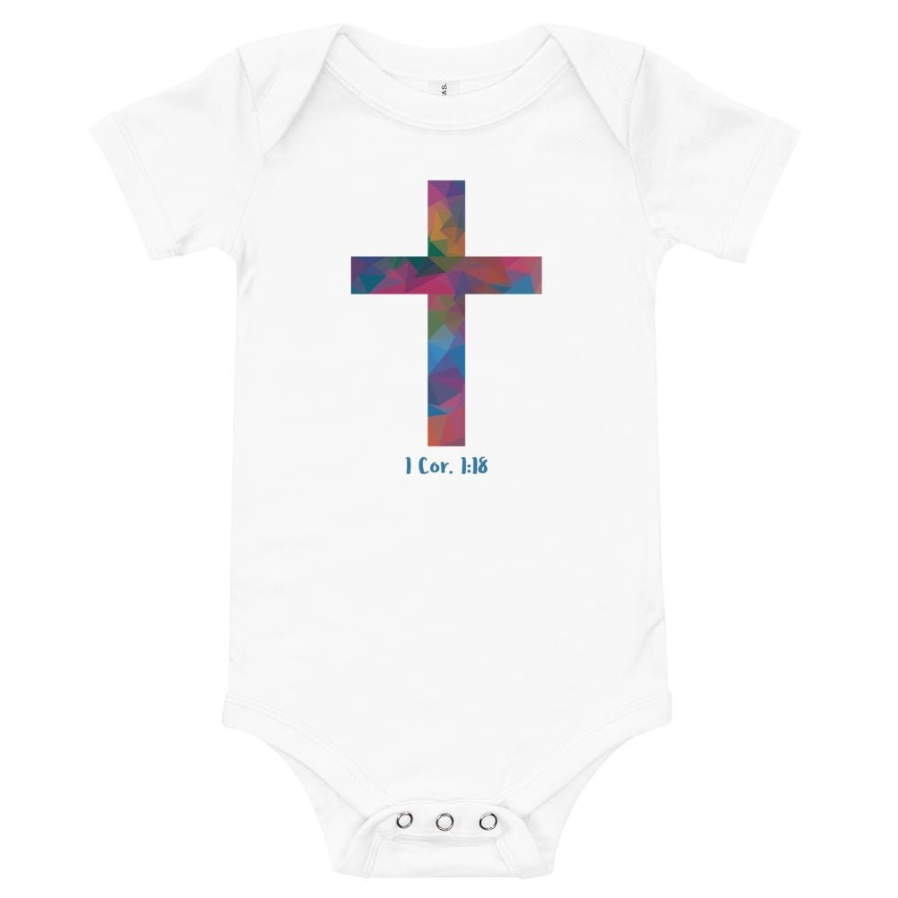 Polygonal Cross - Baby’s Romper - Trini-T Ministries