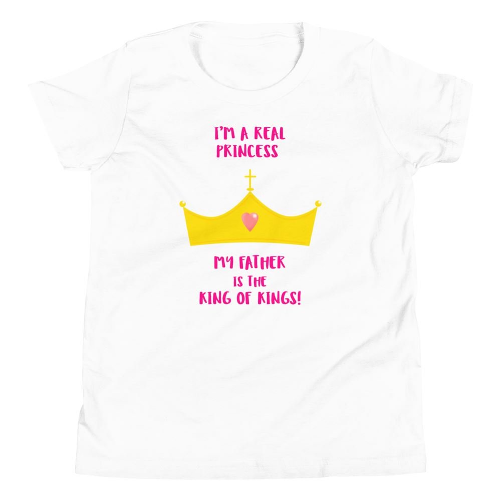 Real Princess - Kid’s T -  Athletic Heather / S, Athletic Heather / M, Athletic Heather / L, Athletic Heather / XL, True Royal / S, True Royal / M, True Royal / L, True Royal / XL, White / S, White / M -  Trini-T Ministries