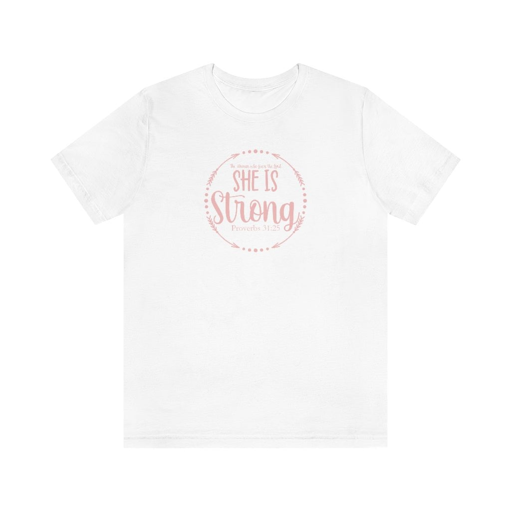 She Is Strong - Women's T - Trini-T Ministries