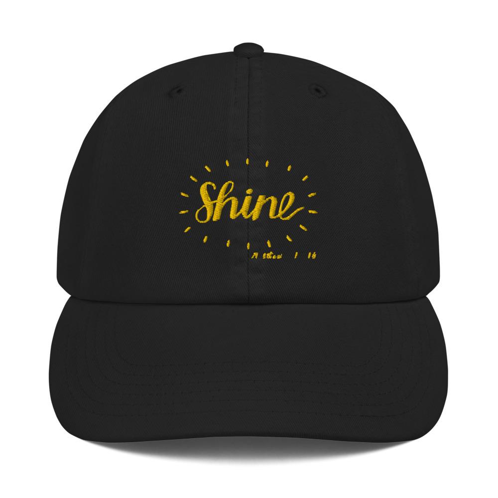 Trini-T - Shine - Champion Dad Cap Caps Trini-T Ministries Black 