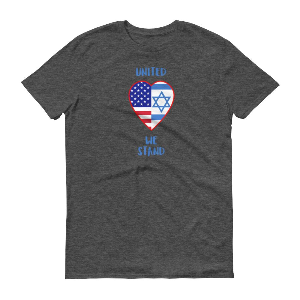 United We Stand - USA + Israel - Men’s T -  White / S, White / M, White / L, White / XL, White / 2XL, White / 3XL, City Green / S, City Green / M, City Green / L, City Green / XL -  Trini-T Ministries