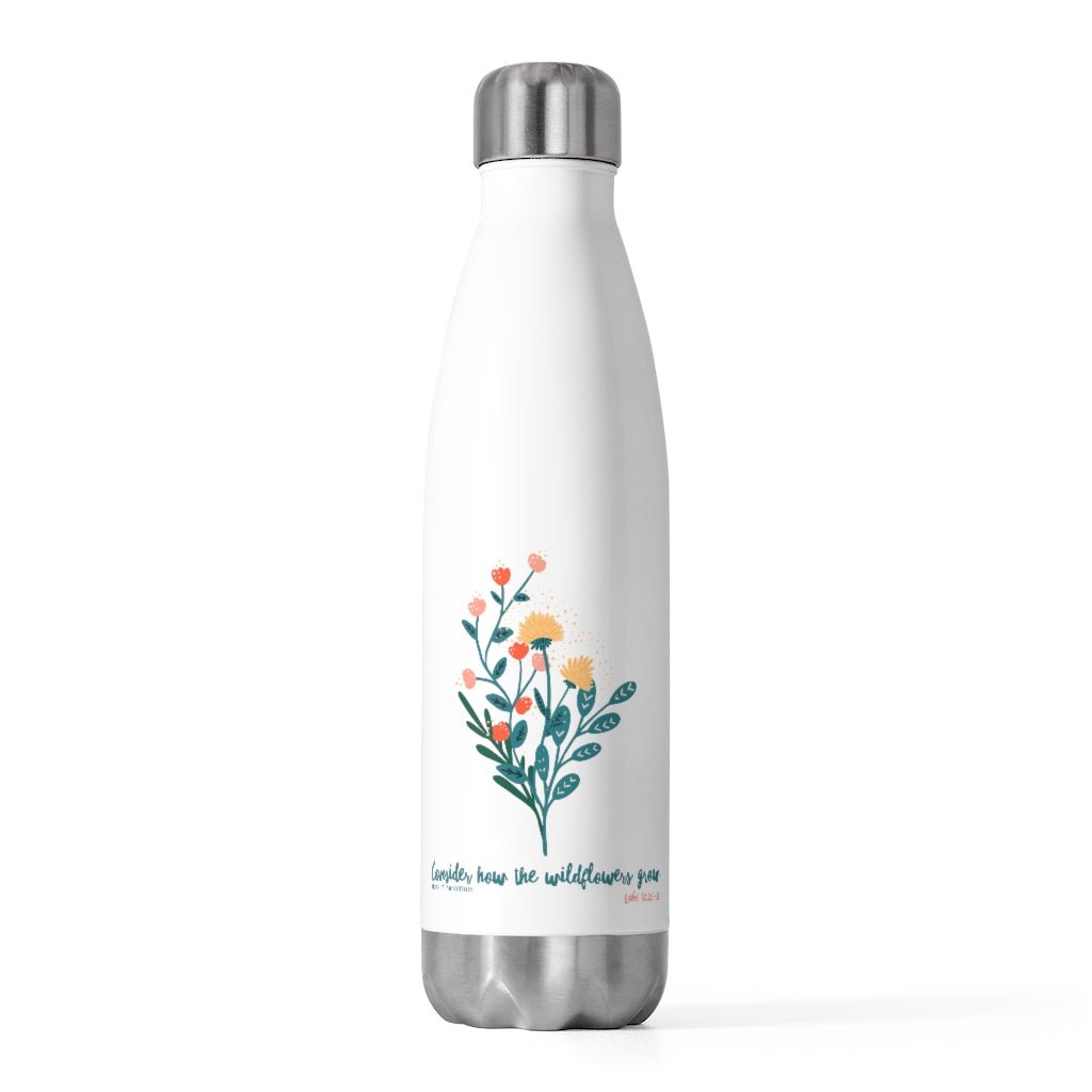 Wildflowers - Insulated Bottle -  20oz -  Trini-T Ministries